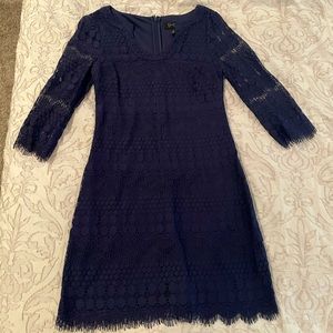 Jessica Simpson Navy Lace Sheath Dress